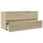 Mueble de lavabo de baño madera roble Sonoma 100x38,5x45 cm by , Bathroom furniture - Ref: Foro24-849639, Price: 57,77 €, Dis...