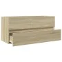 Waschtischunterschrank aus Eichenholz Sonoma 100x38,5x45 cm von , Badezimmermöbel - Ref: Foro24-849639, Preis: 57,03 €, Rabat...