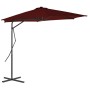 Sombrilla de jardín con palo de acero rojo burdeos 300x230cm de vidaXL, Sombrillas - Ref: Foro24-312518, Precio: 95,81 €, Des...