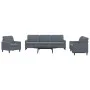 Juego de sofás con cojines 4 piezas terciopelo gris oscuro by , Sofas - Ref: Foro24-3278442, Price: 654,01 €, Discount: %