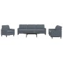 Juego de sofás con cojines 4 piezas terciopelo gris oscuro by , Sofas - Ref: Foro24-3278442, Price: 631,44 €, Discount: %