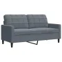 Sofagarnitur mit 4-teiligen dunkelgrauen Samtkissen. von , Sofas - Ref: Foro24-3278442, Preis: 654,01 €, Rabatt: %