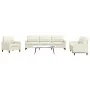 Juego de sofás con cojines 4 piezas terciopelo crema by , Sofas - Ref: Foro24-3278449, Price: 756,40 €, Discount: %