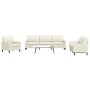 Juego de sofás con cojines 4 piezas terciopelo crema by , Sofas - Ref: Foro24-3278449, Price: 768,29 €, Discount: %