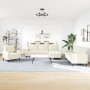 Sofagarnitur mit 4-teiligen cremefarbenen Samtkissen. von , Sofas - Ref: Foro24-3278449, Preis: 768,29 €, Rabatt: %