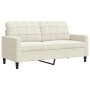 Juego de sofás con cojines 4 piezas terciopelo crema by , Sofas - Ref: Foro24-3278449, Price: 768,29 €, Discount: %