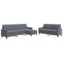Juego de sofás con cojines 3 piezas terciopelo gris oscuro by , Sofas - Ref: Foro24-3278482, Price: 521,47 €, Discount: %