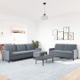 Dreiteiliges Sofaset mit dunkelgrauen Samtkissen. von , Sofas - Ref: Foro24-3278482, Preis: 494,96 €, Rabatt: %