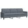 Dreiteiliges Sofaset mit dunkelgrauen Samtkissen. von , Sofas - Ref: Foro24-3278482, Preis: 494,96 €, Rabatt: %