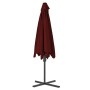 Sombrilla de jardín con palo de acero rojo burdeos 300x230cm de vidaXL, Sombrillas - Ref: Foro24-312518, Precio: 95,81 €, Des...