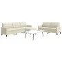 Sofagarnitur mit 3-teiligen cremefarbenen Samtkissen. von , Sofas - Ref: Foro24-3278489, Preis: 602,60 €, Rabatt: %