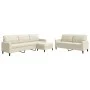 Sofagarnitur mit 3-teiligen cremefarbenen Samtkissen. von , Sofas - Ref: Foro24-3278489, Preis: 602,60 €, Rabatt: %