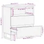Mesita de noche madera maciza de acacia 50x34x62 cm de , Mesitas de noche - Ref: Foro24-377490, Precio: 72,08 €, Descuento: %