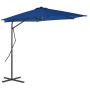 Sombrilla de jardín con palo de acero azul 300x230cm de vidaXL, Sombrillas - Ref: Foro24-312521, Precio: 77,50 €, Descuento: %