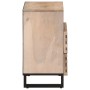 Mesita de noche de madera maciza de mango rugosa 50x34x62 cm by , Nightstands - Ref: Foro24-377486, Price: 69,66 €, Discount: %