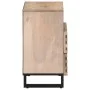 Mesita de noche de madera maciza de mango rugosa 50x34x62 cm by , Nightstands - Ref: Foro24-377486, Price: 69,66 €, Discount: %