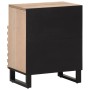 Mesita de noche de madera maciza de mango rugosa 50x34x62 cm by , Nightstands - Ref: Foro24-377486, Price: 69,66 €, Discount: %