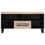 Massives TV-Möbel aus Mangoholz 100x34x46 cm von , CD- und DVD-Speicher - Ref: Foro24-377517, Preis: 73,92 €, Rabatt: %