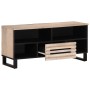 Massives TV-Möbel aus Mangoholz 100x34x46 cm von , CD- und DVD-Speicher - Ref: Foro24-377517, Preis: 73,92 €, Rabatt: %