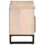 Mueble de TV madera maciza de mango 100x34x46 cm de , Almacenamiento para CD y DVD - Ref: Foro24-377517, Precio: 73,24 €, Des...