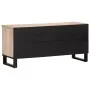 Mueble de TV madera maciza de mango 100x34x46 cm de , Almacenamiento para CD y DVD - Ref: Foro24-377517, Precio: 73,24 €, Des...