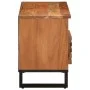 Mueble de TV madera maciza de acacia 100x34x46 cm de , Almacenamiento para CD y DVD - Ref: Foro24-377515, Precio: 73,29 €, De...