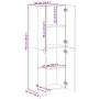 Ingenieurholz-Schrank aus Sonoma-Eiche 60x32x153 cm von , Aktenschränke - Ref: Foro24-3276646, Preis: 140,01 €, Rabatt: %