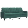 Juego de sofás con cojines 3 piezas terciopelo verde oscuro by , Sofas - Ref: Foro24-3278373, Price: 761,04 €, Discount: %
