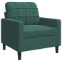 Juego de sofás con cojines 3 piezas terciopelo verde oscuro by , Sofas - Ref: Foro24-3278373, Price: 761,04 €, Discount: %