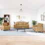 Juego de sofás con cojines 3 piezas terciopelo marrón von , Sofas - Ref: Foro24-3278378, Preis: 741,72 €, Rabatt: %