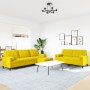 Juego de sofás con cojines 3 piezas terciopelo amarillo von , Sofas - Ref: Foro24-3278507, Preis: 596,66 €, Rabatt: %
