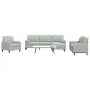 Juego de sofás con cojines 4 piezas terciopelo gris claro von , Sofas - Ref: Foro24-3278461, Preis: 685,13 €, Rabatt: %