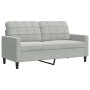 Juego de sofás con cojines 4 piezas terciopelo gris claro by , Sofas - Ref: Foro24-3278461, Price: 681,82 €, Discount: %