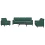 Juego de sofás con cojines 4 piezas terciopelo verde oscuro von , Sofas - Ref: Foro24-3278463, Preis: 795,87 €, Rabatt: %