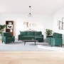 Juego de sofás con cojines 4 piezas terciopelo verde oscuro by , Sofas - Ref: Foro24-3278463, Price: 826,79 €, Discount: %