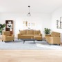 Juego de sofás con cojines 4 piezas terciopelo marrón by , Sofas - Ref: Foro24-3278468, Price: 763,55 €, Discount: %
