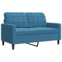 Juego de sofás con cojines 4 piezas terciopelo azul by , Sofas - Ref: Foro24-3278390, Price: 787,14 €, Discount: %