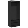 Schwarzer Holzschrank aus Ingenieurholz 80x50x200 cm von , Kleiderschränke - Ref: Foro24-3307748, Preis: 191,19 €, Rabatt: %