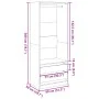 Schwarzer Holzschrank aus Ingenieurholz 80x50x200 cm von , Kleiderschränke - Ref: Foro24-3307748, Preis: 191,19 €, Rabatt: %