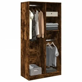 Schrank aus geräucherter Eichenholz-Sperrholzplatte, 100x50x200 cm. von , Kleiderschränke - Ref: Foro24-3307769, Preis: 172,9...