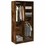 Schrank aus geräucherter Eichenholz-Sperrholzplatte, 100x50x200 cm. von , Kleiderschränke - Ref: Foro24-3307769, Preis: 172,9...