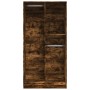 Schrank aus geräucherter Eichenholz-Sperrholzplatte, 100x50x200 cm. von , Kleiderschränke - Ref: Foro24-3307769, Preis: 175,4...
