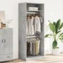 Grau-betonfarbener Holzwerkstoffschrank 80x50x200 cm von , Kleiderschränke - Ref: Foro24-3307795, Preis: 118,77 €, Rabatt: %