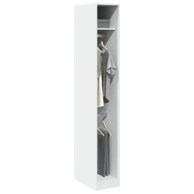 Weißer Holzschrank aus Ingenieurholz 30x50x200 cm von , Kleiderschränke - Ref: Foro24-3307774, Preis: 121,30 €, Rabatt: %