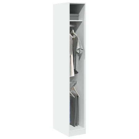 Armario de madera de ingeniería blanco 30x50x200 cm by , Wardrobes - Ref: Foro24-3307774, Price: 121,27 €, Discount: %