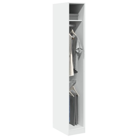 Armario de madera de ingeniería blanco 30x50x200 cm by , Wardrobes - Ref: Foro24-3307774, Price: 121,30 €, Discount: %