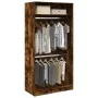 Armario madera contrachapada color roble ahumado 100x50x200 cm by , Wardrobes - Ref: Foro24-3307805, Price: 176,44 €, Discoun...