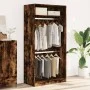 Armario madera contrachapada color roble ahumado 100x50x200 cm by , Wardrobes - Ref: Foro24-3307805, Price: 176,44 €, Discoun...