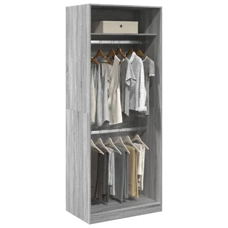 Ingenieurholzschrank in Sonoma-Grau 80x50x200 cm von , Kleiderschränke - Ref: Foro24-3307797, Preis: 149,88 €, Rabatt: %