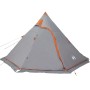 Tienda de campaña tipi para 5 personas impermeable gris by , tents - Ref: Foro24-4009409, Price: 78,69 €, Discount: %